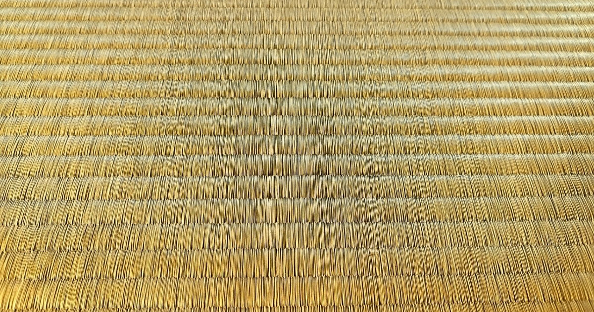 経年劣化によって色あせた賃貸物件の畳