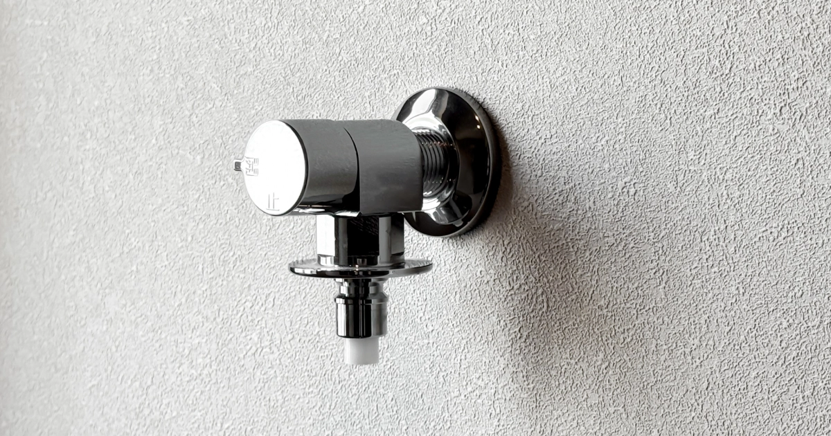 賃貸物件の洗濯機置き場にある水栓