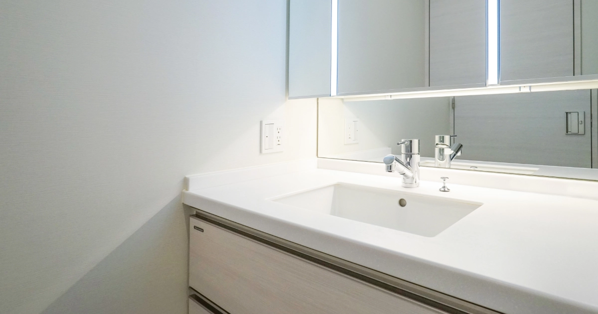 賃貸物件の洗面台